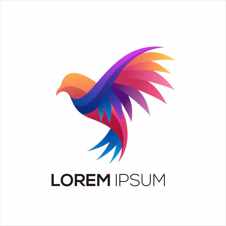 bird colorful logo gradient vector 343694 1365